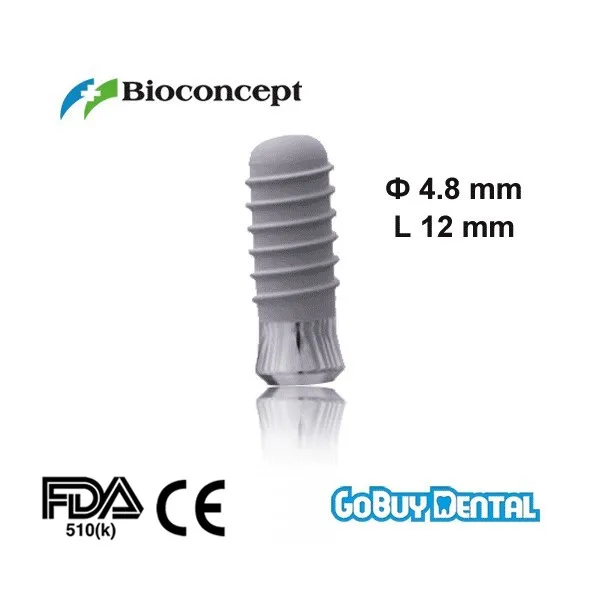 

Straumann Compatible Tissue Level Standard Implants D4.8mm- L 12mm (Regular Neck D4.8 mm)