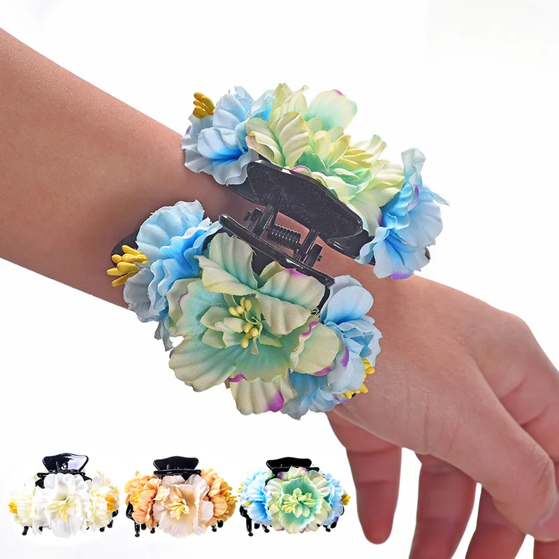 

M MISM 1 PC Fashion Hair Clip Peony Hair Claws Clips For Women Girls Wedding Party Headwear Hair Crab Hair Accessories
