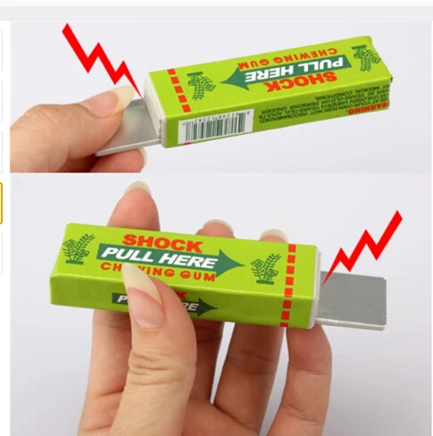 Electric Shocking Funny Chewing Gum Toy Gift Shock Joke Gadget Prank Trick Gag 
