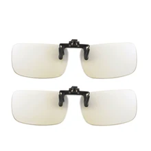 Gudzws анти синий светильник клип на клипсах видеоигры компьютерные очки для офиса прямоугольная рамка прикреплена к близорукости читателей унисекс