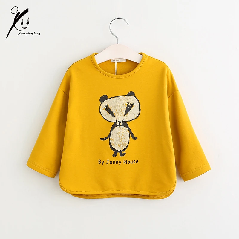 

Children's Sweatshirts Spring Summer 100% Cotton Boys Girls Hoodies T Shirts Cute Child Cartoon Kids Sweatshirt XDD-612525