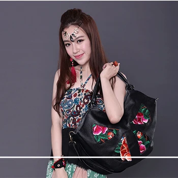 

ladies summer handbag 2017 fashion trend hobos embroidered big handbags women's vintage shoulder cross-body women messenger bags