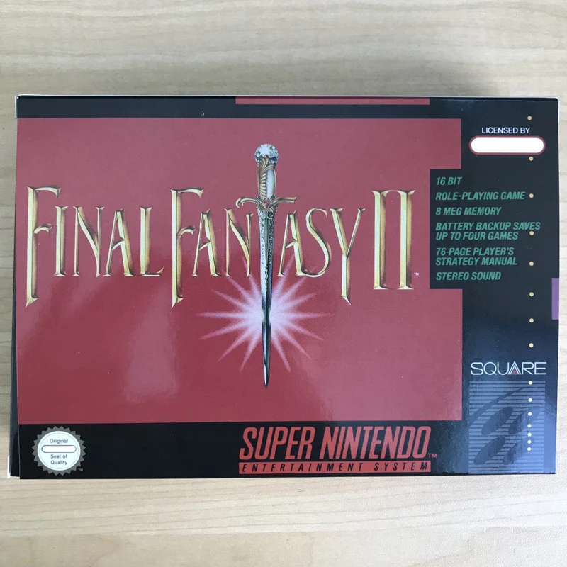 Final Fantasy II 16bit  game cartidge US Version