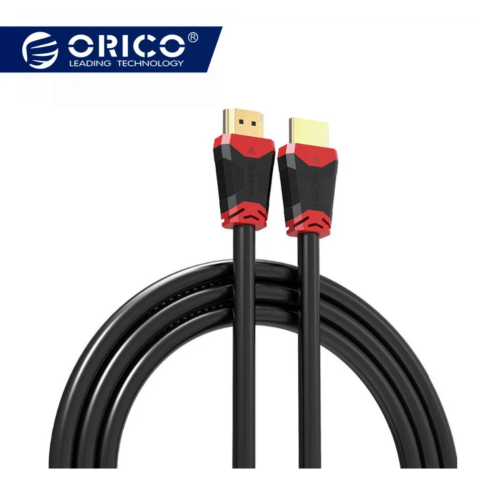 ORICO HDMI Video Cables Gold plated HDMI 2.0 4K 1080P 3D Cable for HD TV LCD Laptop PS3 Projector Computer Cable Black ORICO HDMI Video Cables Gold plated HDMI 2.0 4K 1080P 3D Cable for HD TV LCD Laptop PS3 Projector Computer Cable Black