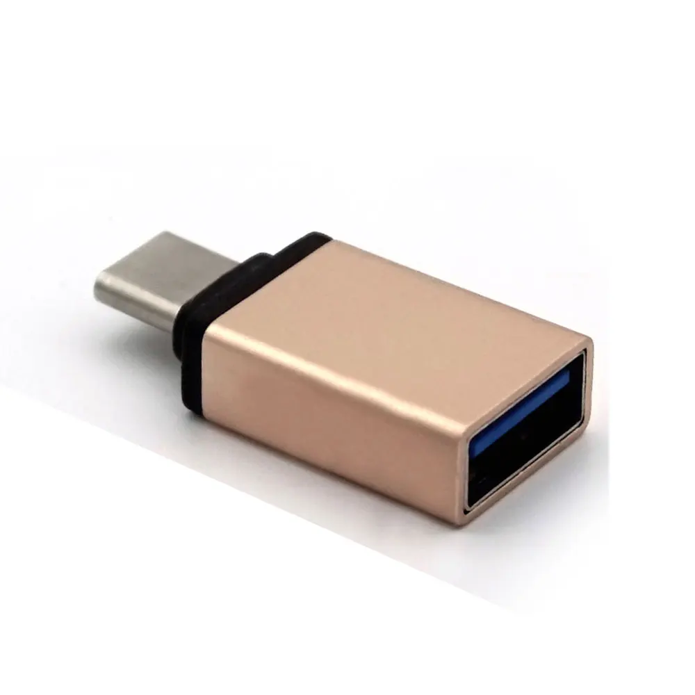 10 шт. USB OTG адаптер для Leeco huawei P9 P20 Pro P10 Honor 8 9 ZUK Z2 PRO LG G5 samsung S9 S8 type-C USBC адаптер Аксессуары - Цвет: Золотой
