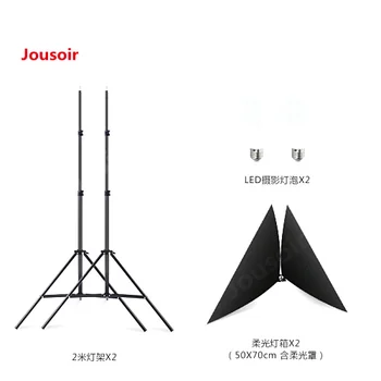 

LED small studio soft light box, simple and easy set, indoor photography, complementary light, photographic lampCD15