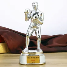 Полимерный боксерский трофейный Кубок высокого класса Позолоченные боевые искусства боевые сувениры Бесплатные памятные подарки на заказ