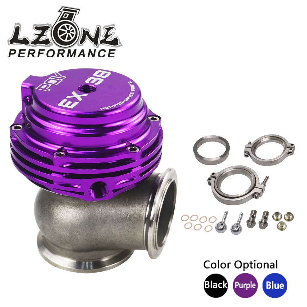 

LZONE RACING - EX 38mm WASTEGATE WITH V-BAND AND FLANGES TURBO WASTEGATE WITH PQY LOGO JR5831-QY