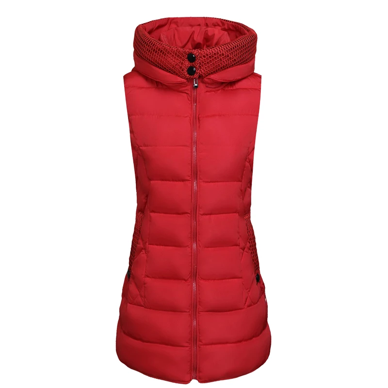 

B1469 2019 new autumn winter women cultivate one's morality show thin big size long paragraph cotton vest cheap wholesale