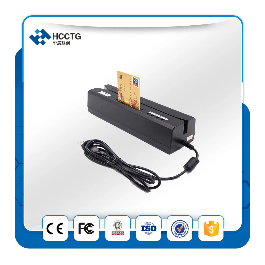 

4 IN 1 2mm 3tracks magnetic head reader writer NFC/IC/RFID reader for access control HCC80
