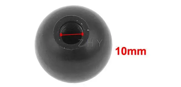 Threaded Knob Plastic Machine Operation Handle Ball 40mm Dia 10mm Bore 