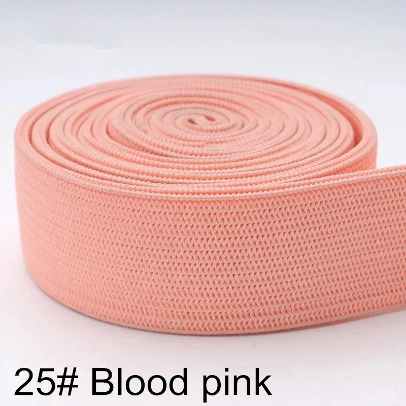 C20 Blood pink Цветные эластичные ленты 20 мм 1 метр плоская нейлоновая резинка тесьма шитье нижнее белье брюки бюстгальтер резиновая одежда эластичный пояс - Цвет: C20 Blood pink