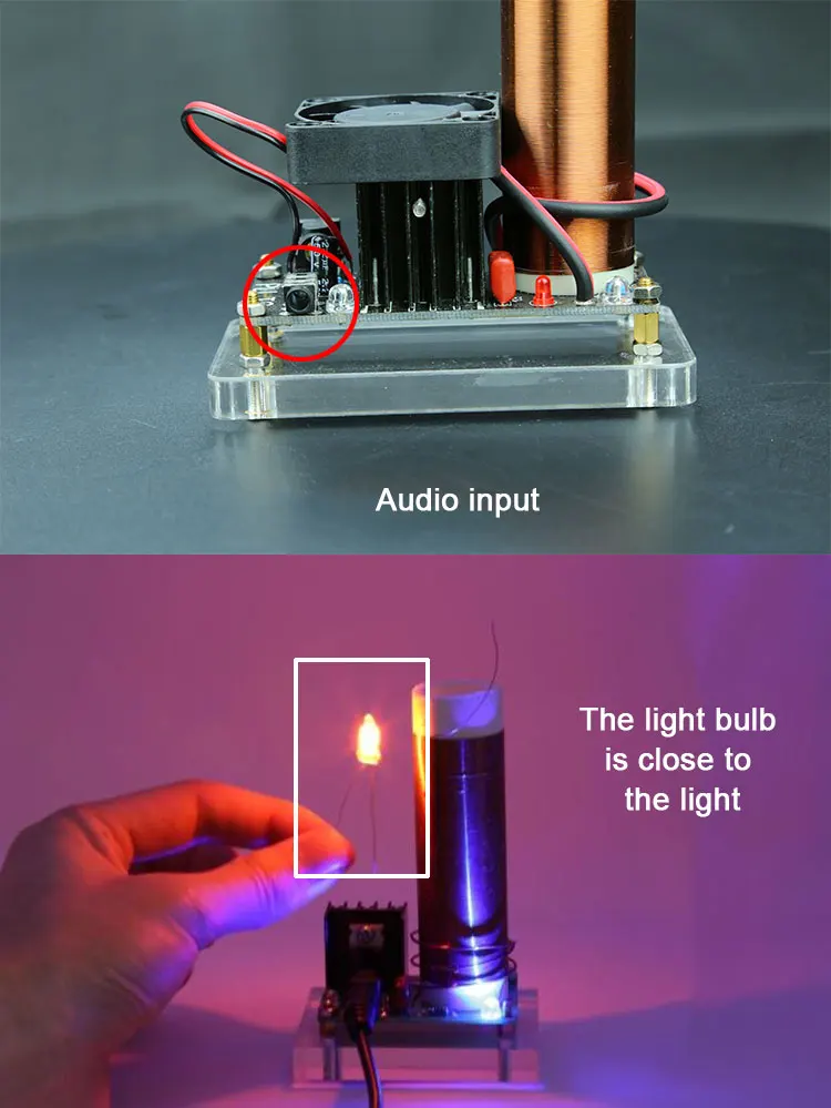 Mini Music Tesla Coil Plasma Horn Speaker With Zvs Module Kits Model Lighting Bubbles Kid S Science Educational Toy Aliexpress