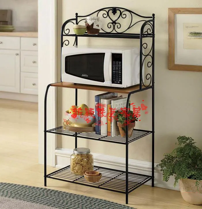 Continental Iron Microwave oven rack shelving rack kitchen floor shelving storage shelves