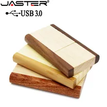 JASTER USB 3,0 логотип Заказная лазерная гравировка вращающийся деревянный usb флеш-накопитель Флешка 4 ГБ 16 ГБ 32 ГБ 64 Гб карта памяти подарки