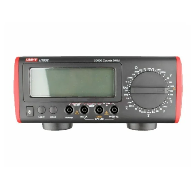 $US $168.49 UNI-T UT802 LCD Display Bench Type Digital Multimeters Volt Amp Ohm Capacitance Hz 19999 Counts Tester High-Accuracy