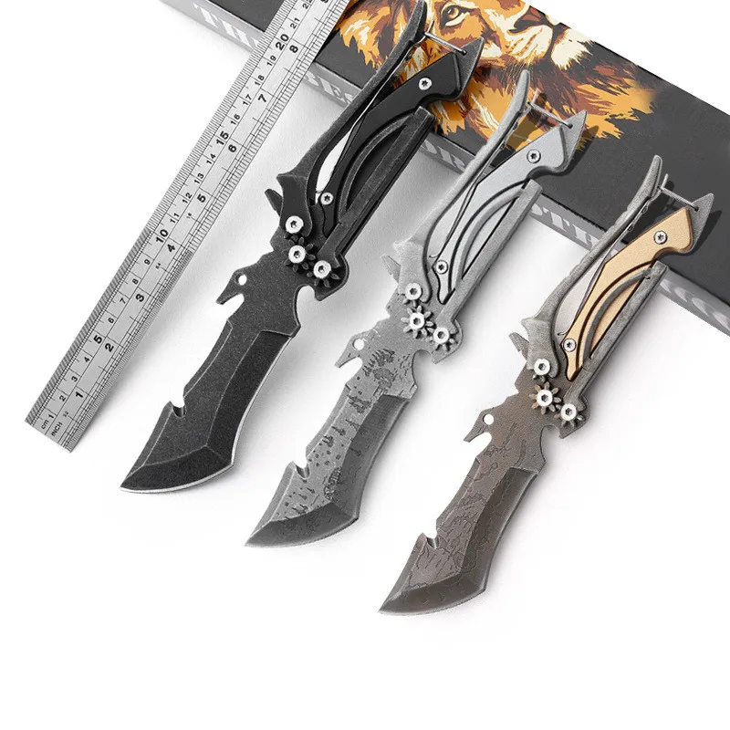 

MECHANIC TEACHER Flipper folding knife M390 blade Titanium handle Outdoor camping hunting pocket survive knives EDC tool