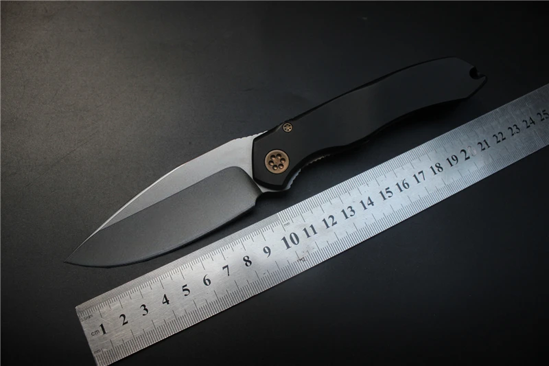 

Green thorn D2 steel tactical knife 60hrc Vacuum heat treatment aluminum handle camping hunting pocket Survival folding knives