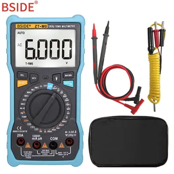 

Auto Digital Multimeter BSIDE ZT-M0 Auto Manual Digital Multimeter TRMS 6000 counts Tester