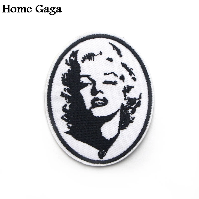 D0481 Homegaga Memory Movie Star Marilyn Monroe заплатка DIY вышитая железная или ПРИШИТАЯ аппликация аксессуары Значки для дома и сада