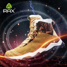 RAX Men’s Winter Hiking Boots Mountain Trekking Anti-slip ShoesBreathable Comfortable Soft Mountain Shoes for Professional Men