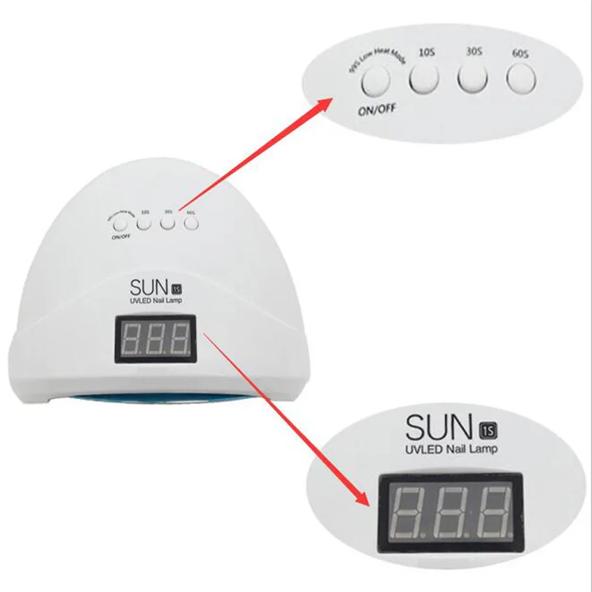 Светодиодсветодиодный лампа для ногтей SUN1S УФ Sun One светодиодная 30 светодиодов 24/48