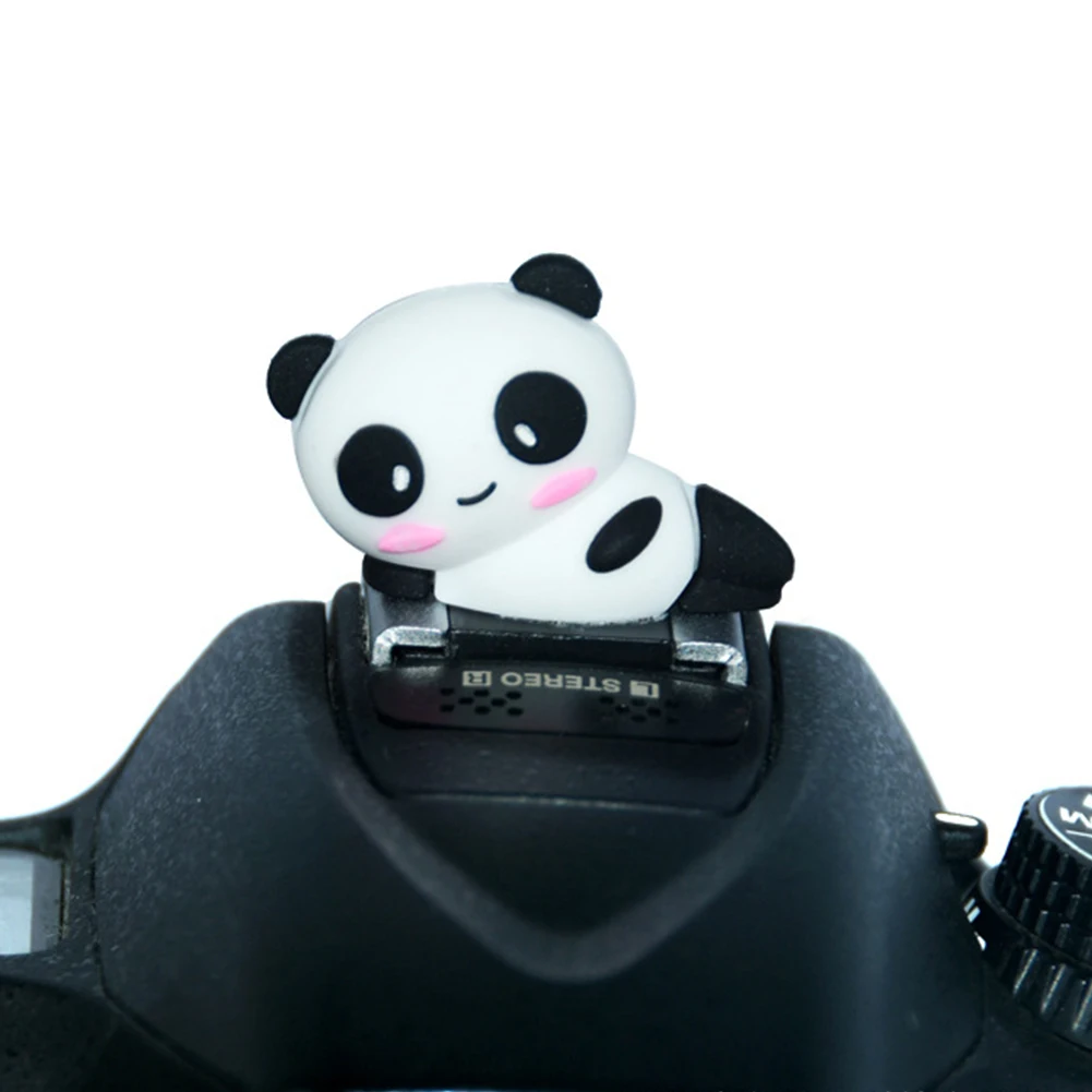 Анти-Царапины мультфильм панда вспышка света Защита практичные аксессуары Горячий башмак крышка кремния камера Использование мини портативный для Nikon