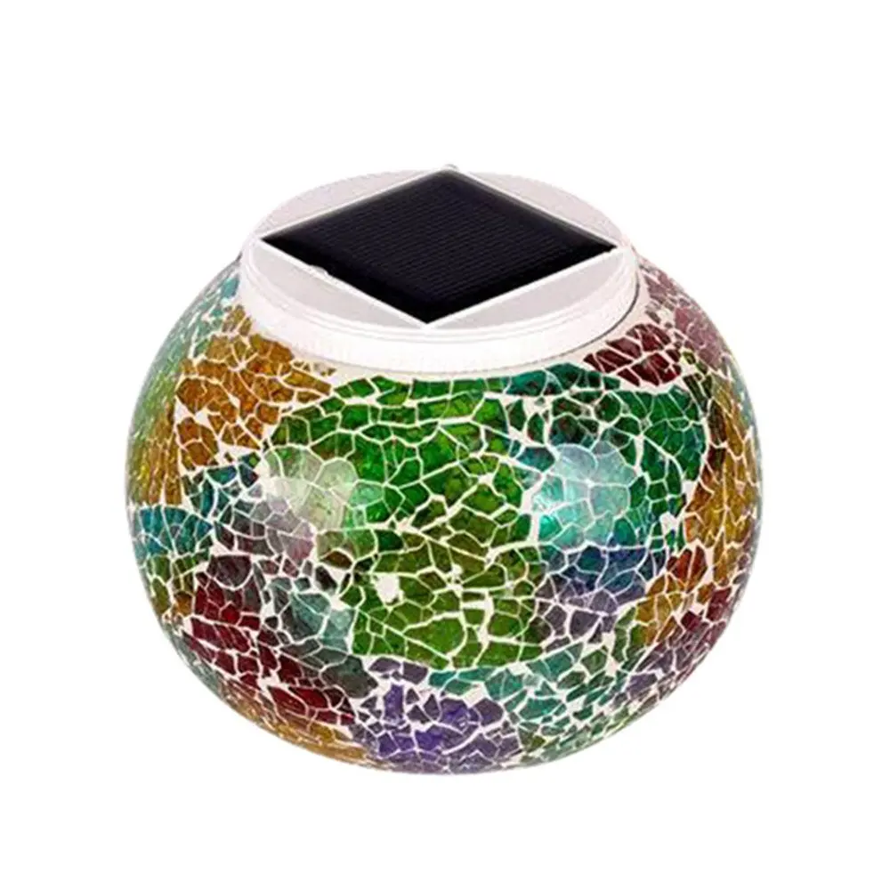 Solar Powered Mosaic Glass Ball Light 21
