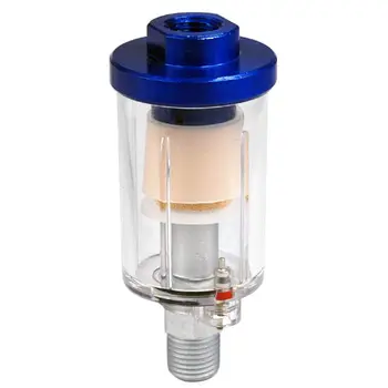 

WSFS Hot Sale 1/4Blue Pro Mini in Line Air Filter Moisture Water Trap for Paintwork Spray Guns