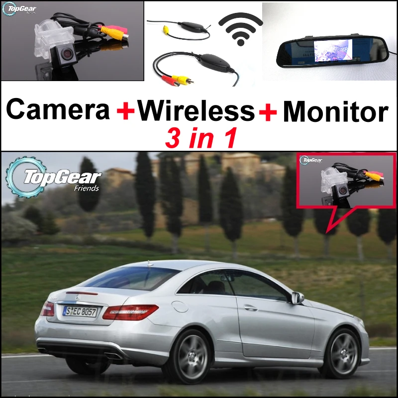 3 in 1 Special WiFi Camera + Wireless Receiver + Mirror Screen Rear View Parking System For Mercedes Benz E MB W212 W207 C207 3 in 1 Special WiFi Camera + Wireless Receiver + Mirror Screen Rear View Parking System For Mercedes Benz E MB W212 W207 C207