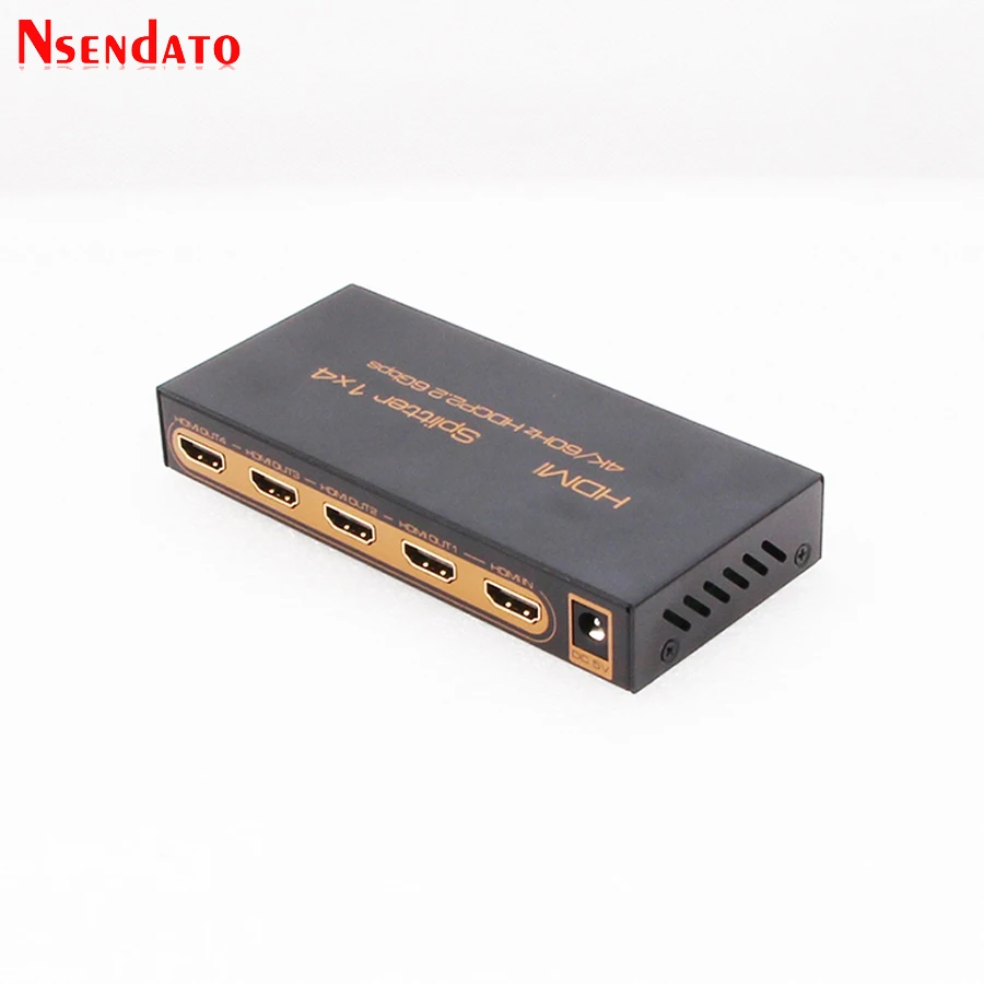 4 k HDMI сплиттер 1X4 4 K x 2 K 60Hz 1 в 4 Выход HDMI переключатель конвертер с адаптером питания для HDCP2.2 DTS Dobly 1080 p 4 K HDTV монитор