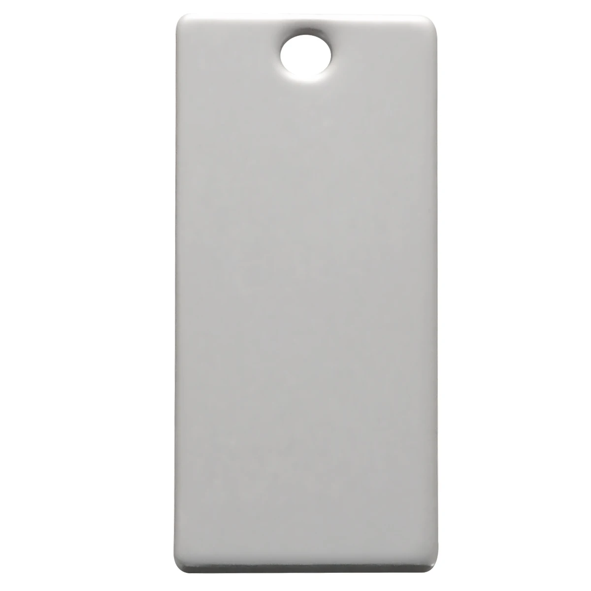 

LASPERAL 20PCs Stainless Steel Pendant Rectangle Blank Stamping Dog Tags For Necklace Making Silver Tone Fit Engraving 25x9mm