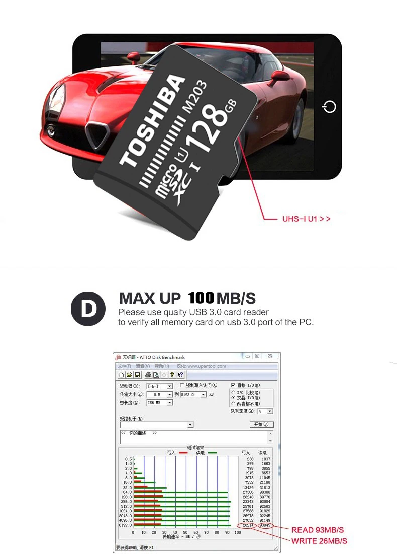 Оригинальная карта памяти TOSHIBA U1, 128 ГБ, 64 ГБ, 256 ГБ, SDXC, Макс., 100 м/с, карта Micro SD, SDHC-I, 32 ГБ, 16 ГБ, класс 10, официальная проверка, 8 Гб