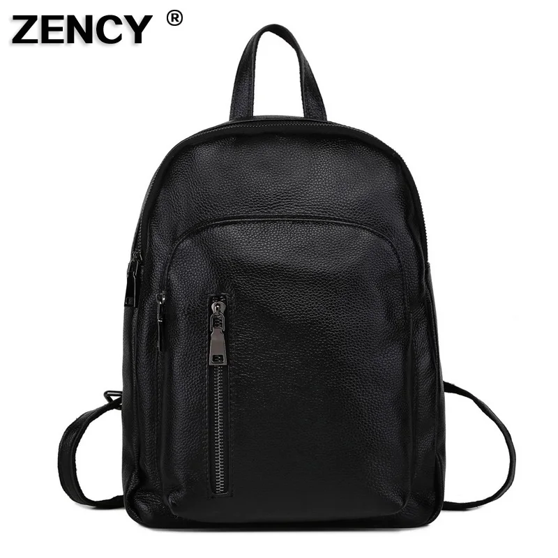 

2018 Popular Fashion 100% Genuine Cow Leather Women Designer Ladies Real Cowhide Backpacks Girls School iPad Shopping Bag