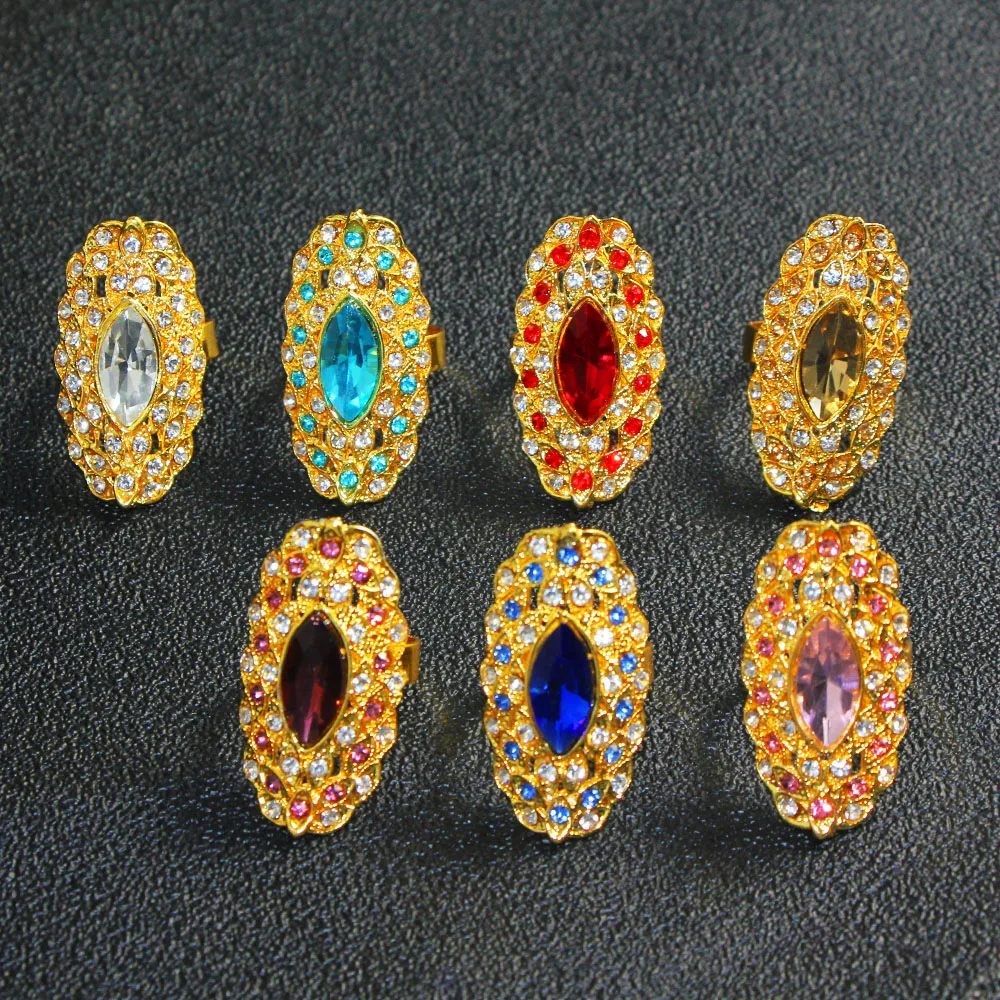 Женское кольцо в эфиопском стиле с фианитом|big ring|ring goldbague femme |