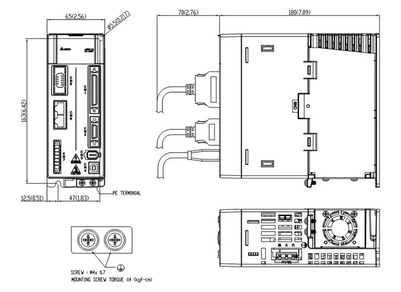 ECMA-C10807SS+ ASD-A2-0721-L Delta 220V 750W 2.39NM 3000r/мин 80 мм тормоз серводвигатель переменного тока Привод комплекты с 3 м кабель