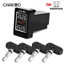 Для Honda CAREUD U912 Автомобильная электроника Беспроводная TPMS система контроля давления в шинах встроенный датчик ЖК-дисплей Встроенный монитор