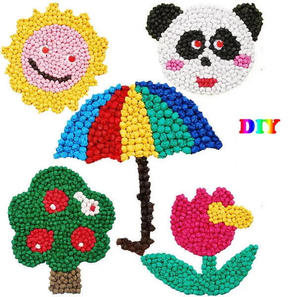 Crumpled Tissue Ball Kids Craft Crumpled Tissue Ball Kids Craft