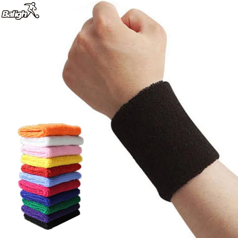 

Balight 1pc Unisex Sports Wristband Sweat Women Yoga Fitness Bracer Tennis Strap Men Sports Safety Wrist Support Tape Protector
