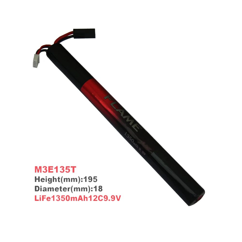 

1pcs 100% Orginal Flame 9.9V 1350mAh 12C LiFePO4 LFP Stick Type Battery M3E135T