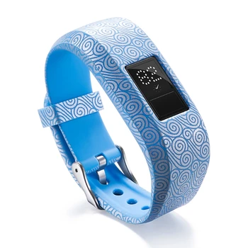 

ANENG Soft Silicone Watch Band Strap For Garmin VivoFit JR/JR2 Junior Activity Tracker blue
