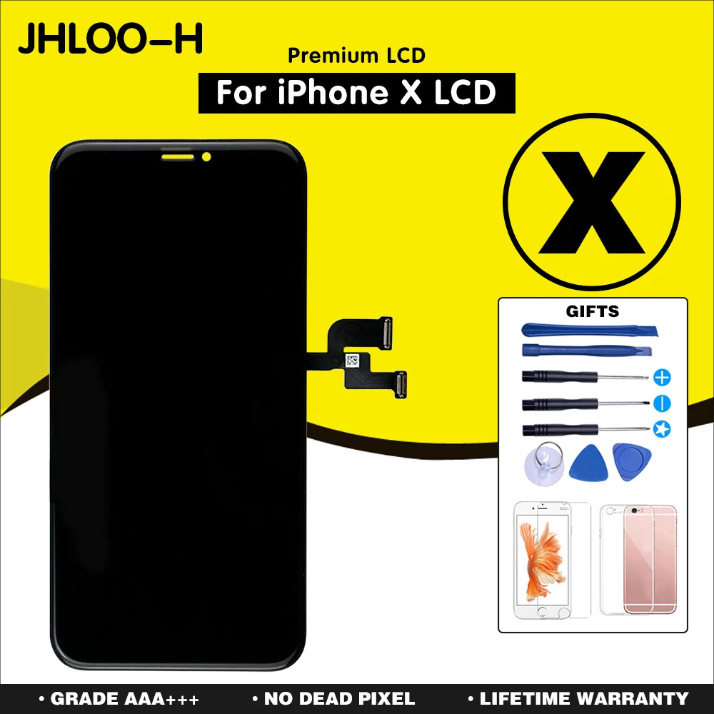 

AAA+++ For iPhone X XR XS OLED Screen Replacement LCD Touch Digitizer xs max Display High Quality No Dead Pixel