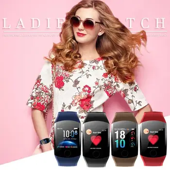 

Q11 1.3 inch Color Screen Smart Bracelet Blood Pressure Heart Rate Monitoring Wristband IP67 Waterproof Women Sport Smart Band