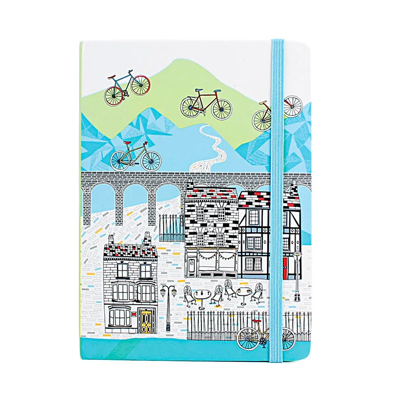 A6 Planner Graffiti City Ruled Hardcover Diary Planner Notepad Travelers Notebook Vintage Office School Supplies Bullet Journal - Цвет: BG-037-4