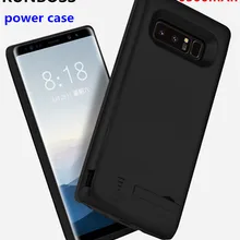 Runboss 6500 mAh аккумулятор чехол для samsung Galaxy Note 8 умное зарядное устройство чехол для samsung Galaxy Note 8 кронштейн Capa Fundas