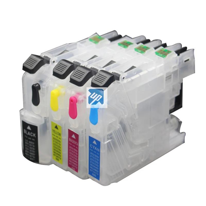 

LC201 LC203 refillable ink cartridge for brother MFC-J460DW J480DW J485DW J680DW J880DW J885DW printer with ARC chip