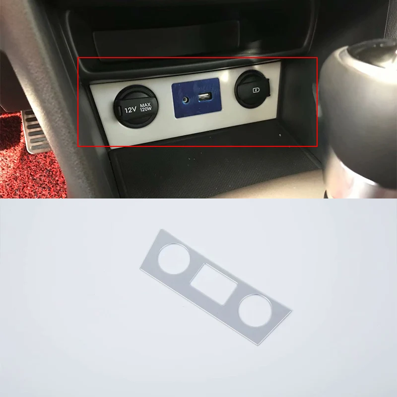 

ABS Interior silver car accessories cigar lighter For HYUNDAI KONA 2018