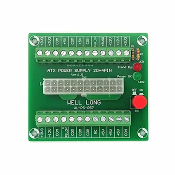 

24/20-pin ATX DC Power Supply Breakout Board Module 24Pin ATX to terminal block.
