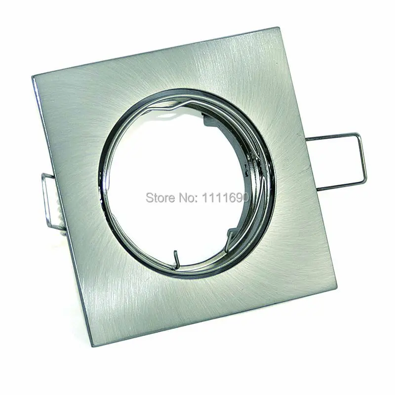 Bases da Lâmpada lâmpadas led Color : Square Downlight Satin Nickel