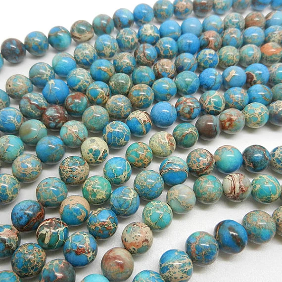 Wholesale Rainbow Sea Sediment Jasper & Pyrite Round Pendant Bead DIY Jewelry